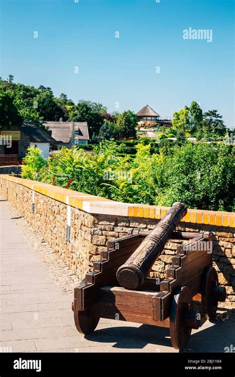 Tihany, Hungary - June 28, 2019 : Tihany old village and cannon Stock ...