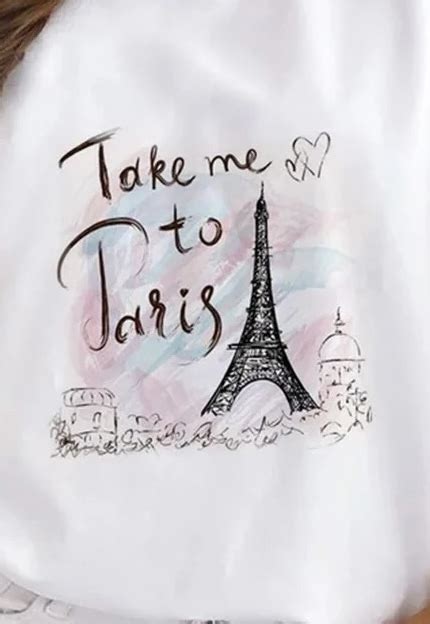 Take me to paris iron on heat transfers - Creo Piece