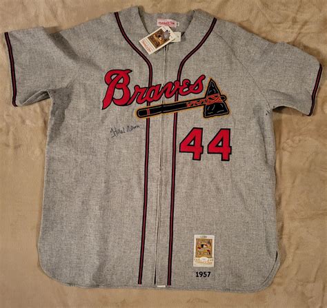 Hank Aaron Autographed Signed Autograph Milwaukee Braves Baseball ...