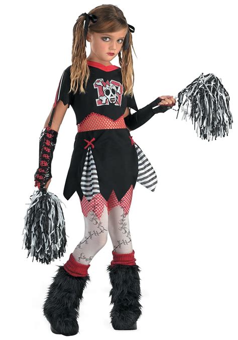 Kids Gothic Cheerleader Costume | Girl's Cheerleader Costume