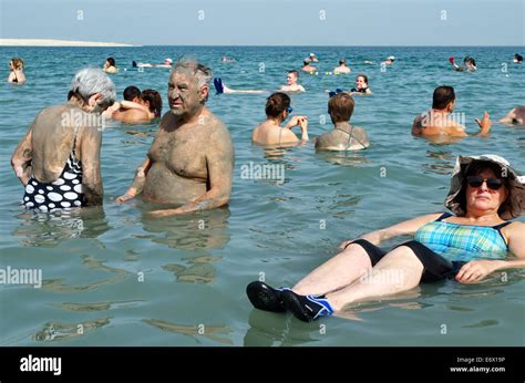 People floating in the Dead Sea, Israel Stock Photo - Alamy