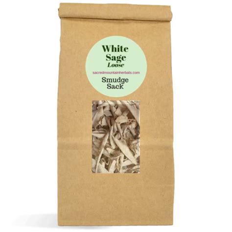 White Sage Smudge Sack Smudging Smudge Cleanse Ritual Ceremony Loose White Sage - Etsy