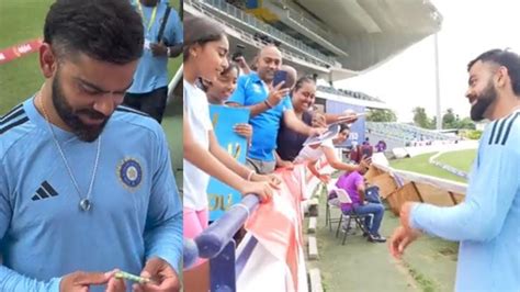 Virat Kohli Makes Heart-warming Gesture For Young Fan By Accepting ...