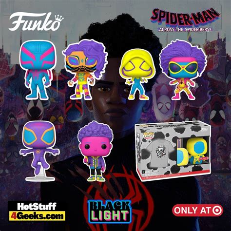 2023 NEW Blacklight Spider-Man: Across the Spider-Verse Funko Pops!