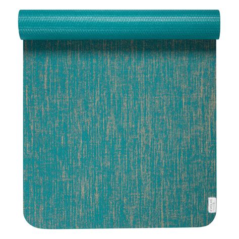 Evolve Jute Yoga Mat, Teal, 5mm Thick - Walmart.com