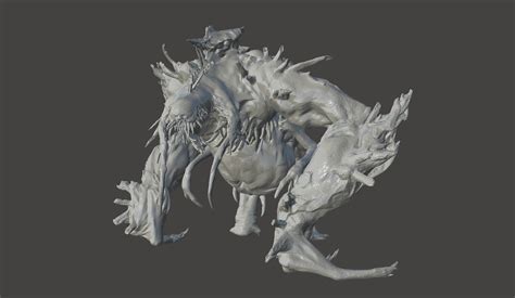 STL file BRUTE NECROMORPH - DEAD SPACE REMAKE BOSS - ULTRA HIGH DETAILED MESH - HIGH POLY STL ...