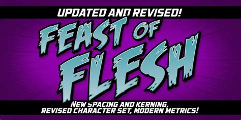 Feast Of Flesh Font - UpFonts