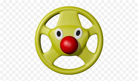 Steering Wheel - Dot Emoji,Little Kids Emoticon - Free Emoji PNG Images - EmojiSky.com