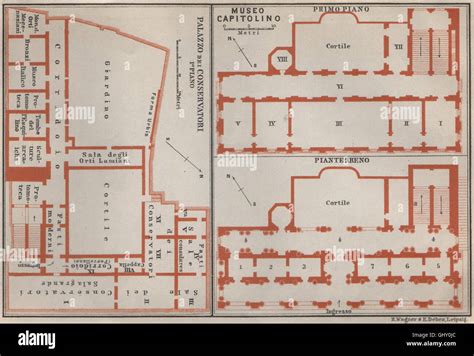 CAPITOLINE MUSEUM PALAZZO DEI CONSERVATORI MUSEO CAPITOLINO plan. Rome ...