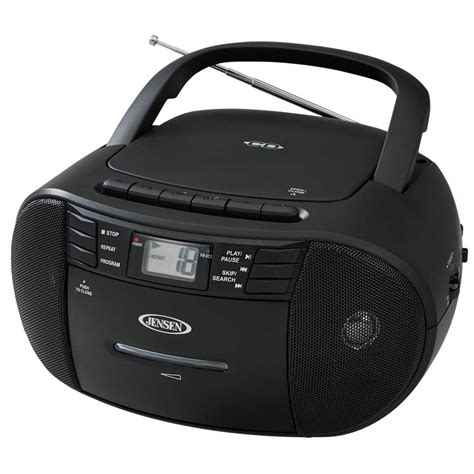 JENSEN CD-545 Portable Stereo CD Player with Cassette Recorder and AM/FM Radio-CD-545 - The Home ...