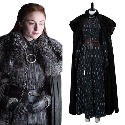 Game of Thrones 8 Sansa Stark Cosplay Costume Woman Halloween Costume ...