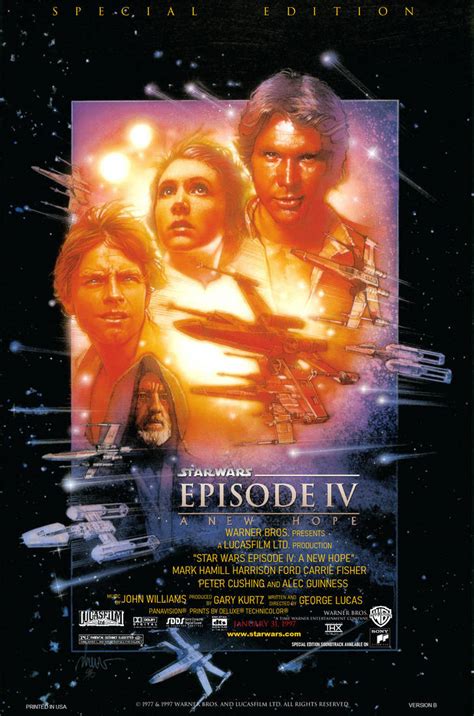 Star Wars Episode IV (My Version) 1997 Poster by SamLikesAnArt on ...