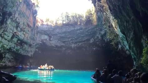 Melissani Cave - Boat Tour Video - YouTube