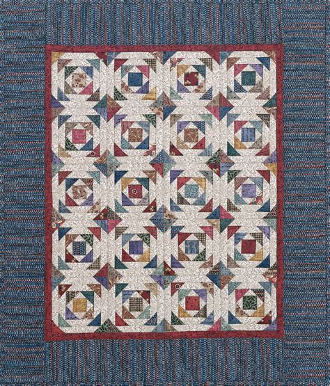 Miniature Log Cabin | quilt template by Quilting from the Heartland