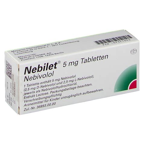 Nebilet® 5 mg 30 St mit dem E-Rezept kaufen - Shop Apotheke