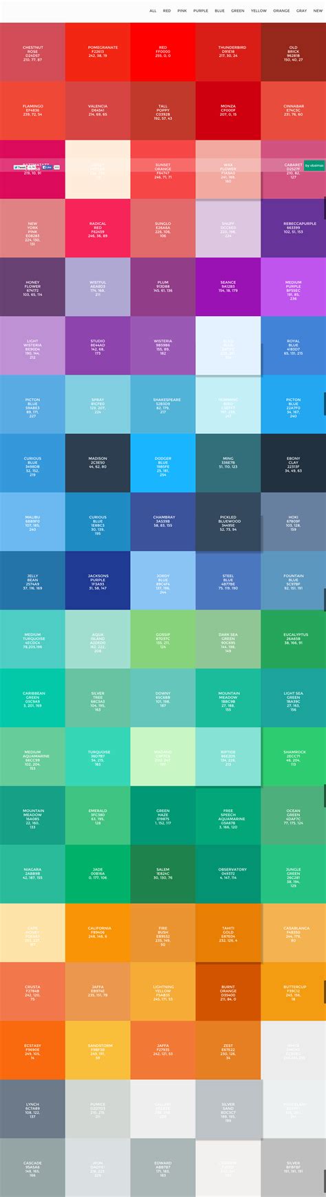 flatuicolorpicker Best Flat Colors For UI Design Flat Color Ui, Flat Design Colors, Ui Color ...