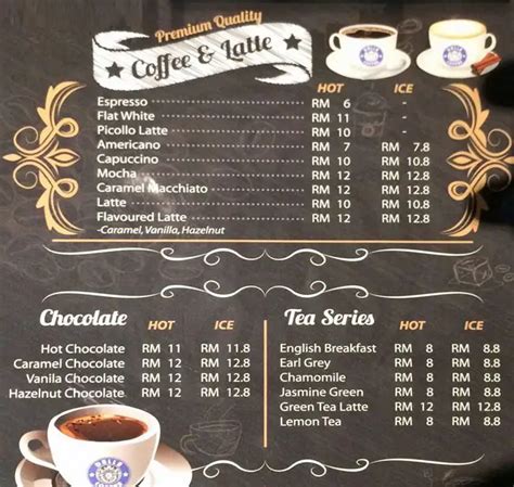 The Delle Coffee & Tea Menu - Zomato Malaysia