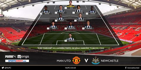 Man United v Newcastle starting line-ups - ITV News