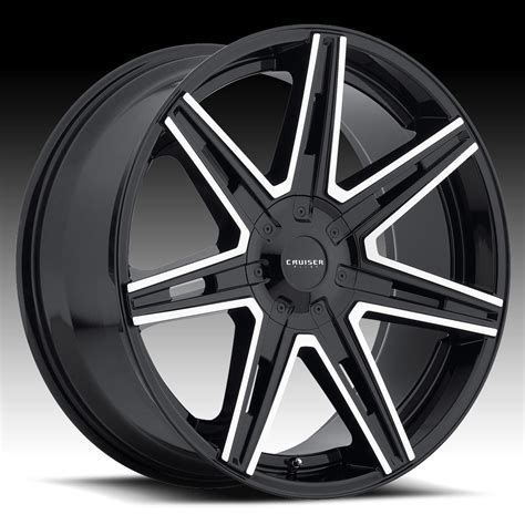 Cruiser Alloy 918MB Paradigm Gloss Black Machined Custom Wheels Rims - Cruiser Alloy Custom ...