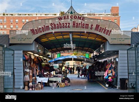 Malcolm Shabazz Harlem Market, Manhattan, New York City Stock Photo - Alamy