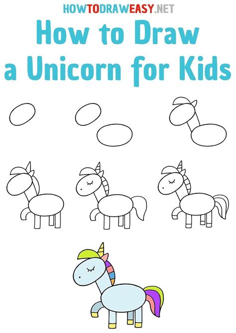 How to Draw a Unicorn for Kids - How to Draw Easy