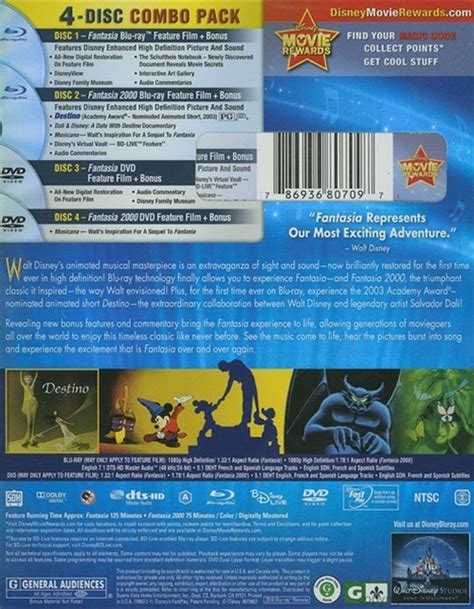 Fantasia / Fantasia 2000: 2 Movie Collection - 4 Disc Special Edition ...