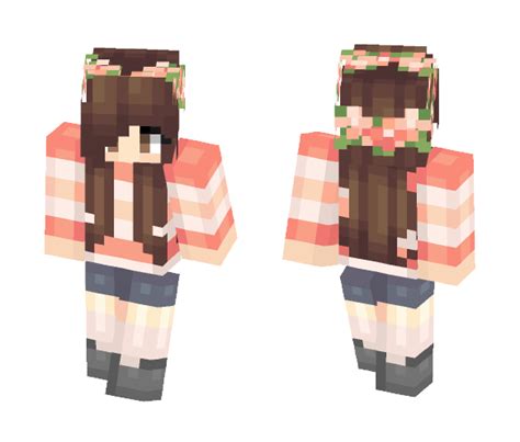 Download Brown haired Flower Crown Minecraft Skin for Free ...