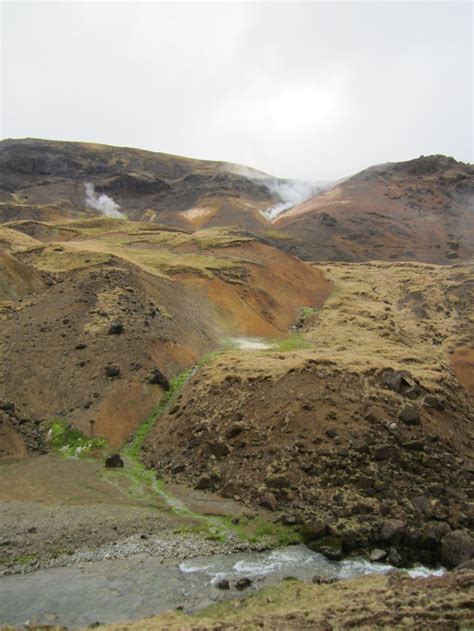 Volcanic Landscapes: Hengill volcano, Reykjadalur, Iceland, 28th April 2014