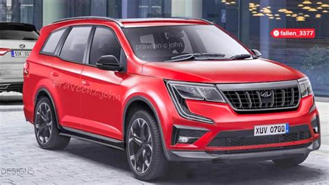 Mahindra XUV700 Red Colour Production Ready Variant - Digital Render