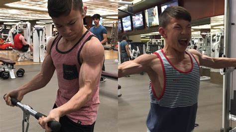 This 15 Year Old Kid Is More Jacked Than Most Adults - YouTube