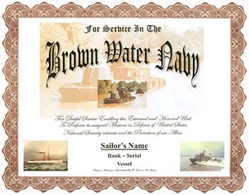 Blue Water Navy / Brown Water Navy Service Display Recognition