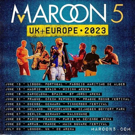 Maroon 5 UK and European Tour 2023: Tickets, presale, where to buy ...