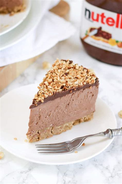 ULTIMATE No Bake Nutella Cheesecake Recipe