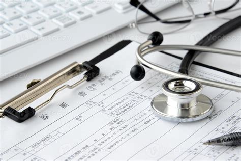 Doctor's desk 893071 Stock Photo at Vecteezy