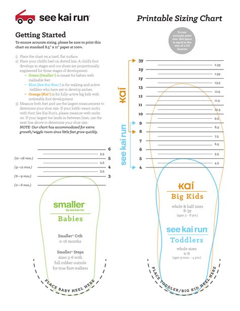 Toddler Shoe Size Chart Printable - Printable Words Worksheets