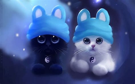 Cute Anime Black Cat, Anime Chibi Cat HD wallpaper | Pxfuel