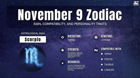 November 9 Zodiac: Sign, Personality Traits, Compatibility and More - A ...