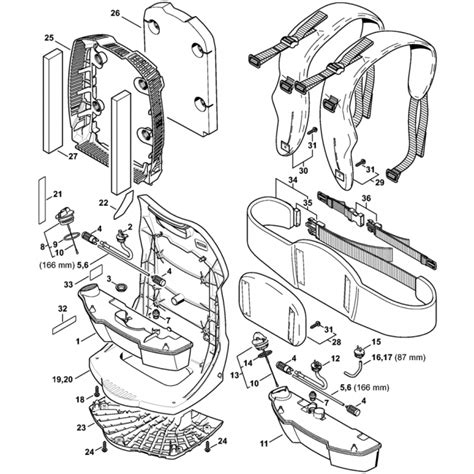 Fuel Tank Backplate Assembly for Stihl BR500 Blower | L&S Engineers