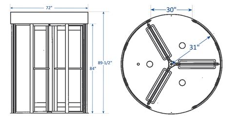 HT70 SecureTurn Full Height Turnstile | Revolving Door & Sound Control