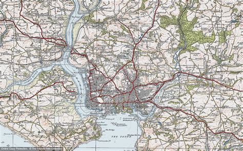 Historic Ordnance Survey Map of Plymouth, 1919