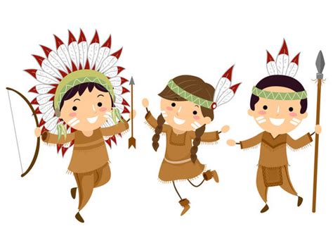 Simple Native American Cartoon Clipart