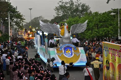 Mandalay legendary Thingyan float Myo Ma go around Mandalay during Water Festival perform music ...