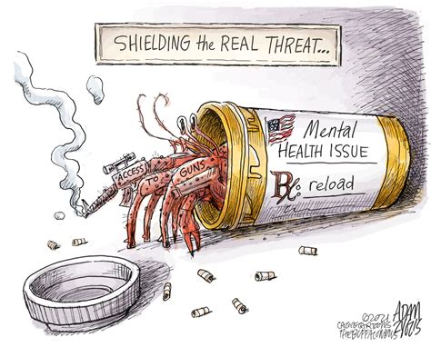 Editorial Cartoon U.S. mass shootings mental health | The Week