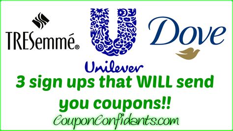 unilever, dove and tresemme ⋆ Coupon Confidants