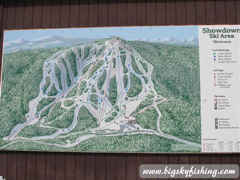 Photo of the Trail Map at Showdown Ski Area