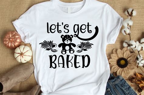 Let's Get Baked Typography Design. Graphic by Anup Ray · Creative Fabrica