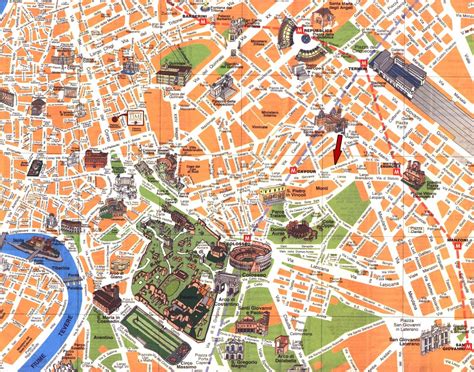 Rome Tourist Map Printable - Printable Word Searches