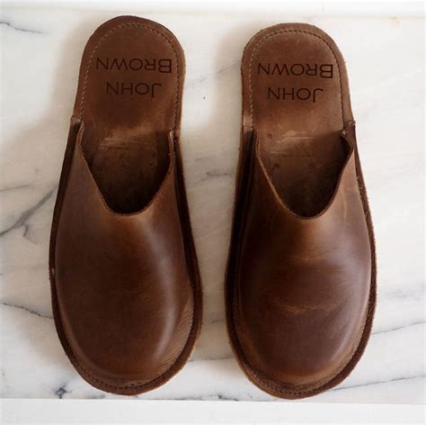 Personalised Handmade Men's Leather Slippers By Stabo | notonthehighstreet.com