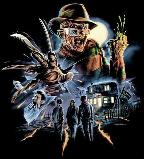 Nightmare On Elem Street Horror Icons, Horror Movie Posters, Freddy Krueger, Fright Rags, Horror ...