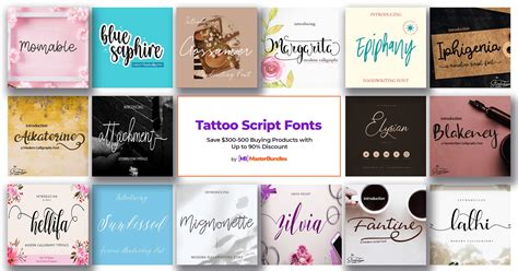 39+ Script Tattoo Fonts 2024 - MasterBundles